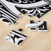 Brief Q Middeleeuws Monogram Art Nouveau Legpuzzel (Zijkant)