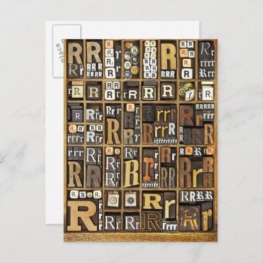 Brief R Briefkaart (Voorkant / Achterkant)