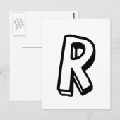 Brief R Briefkaart (Voorkant / Achterkant)