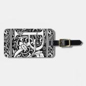 Brief R Middeleeuws Monogram Art Nouveau Bagagelabel (Voorkant horizontaal)