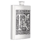 Brief R Middeleeuws Monogram Art Nouveau Flacon (Rechts)