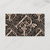 Brief R Middeleeuws Monogram Art Nouveau Visitekaartje (Achterkant)