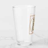 BRIEF R MONOGRAM Beauful Wedding New Home Gift Glas (Rechts)