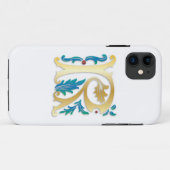 Brief R Monogram Fleur de lis Case-Mate iPhone Case (Achterkant (horizontaal))