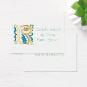 Brief R Monogram Fleur de lis Visitekaartjes (Bureau)