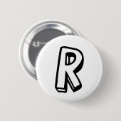 Brief R Ronde Button 5,7 Cm (Voorkant /achterkant)