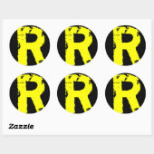 Brief R Ronde Sticker (Vel)