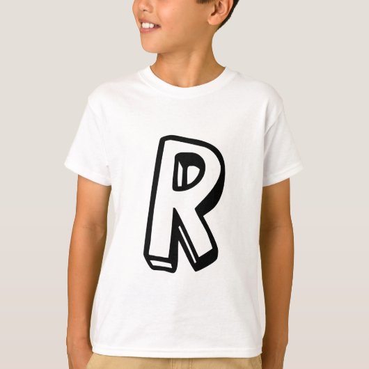 Brief R T-shirt (Voorkant)