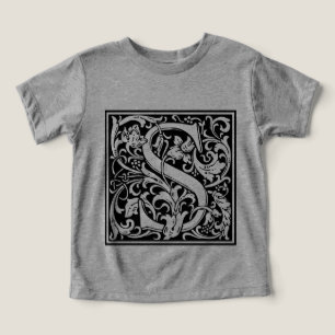 Brief S Middeleeuws Monogram Art Nouveau