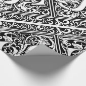 Brief S Middeleeuws Monogram Art Nouveau Cadeaupapier (Hoek)