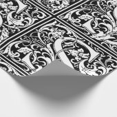 Brief S Middeleeuws Monogram Art Nouveau Cadeaupapier (Hoek)