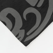 Brief S Middeleeuws Monogram Art Nouveau Fleece Deken (Hoek)