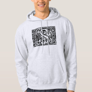 Brief S Middeleeuws Monogram Art Nouveau Hoodie