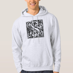 Brief S Middeleeuws Monogram Art Nouveau Hoodie