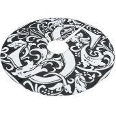 Brief S Middeleeuws Monogram Art Nouveau Kerstboom Rok (Gekanteld)