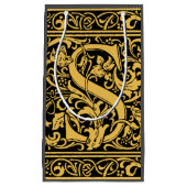 Brief S Middeleeuws Monogram Art Nouveau Klein Cadeauzakje (Voorkant)