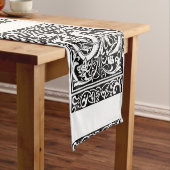 Brief S Middeleeuws Monogram Art Nouveau Korte Tafelloper (Voorbeeld)