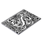 Brief S Middeleeuws Monogram Art Nouveau Notitieboek (Linkerzijde)