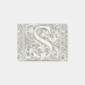 Brief S Middeleeuws Monogram Art Nouveau Post-it® Notes (Voorkant)