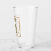 BRIEF S MONOGRAM Beauful Wedding New Home Gift Glas (Links)