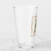 BRIEF S MONOGRAM Beauful Wedding New Home Gift Glas (Rechts)