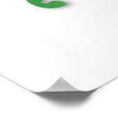 Brief S Monogram Fleur de lis Poster (Hoek)