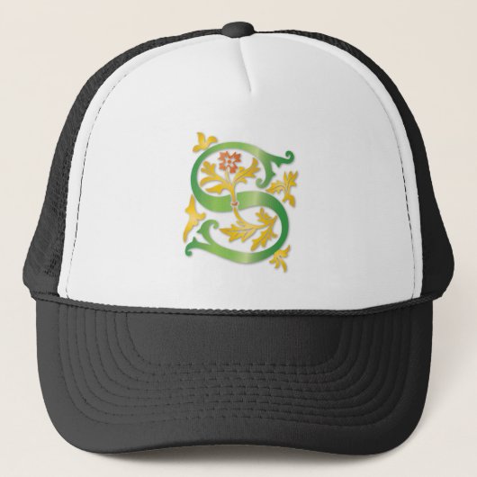 Brief S Monogram Fleur de lis Trucker Pet (Voorkant)