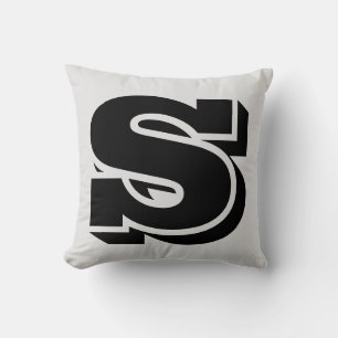 BRIEF S MONOGRAM PILLOW KUSSEN