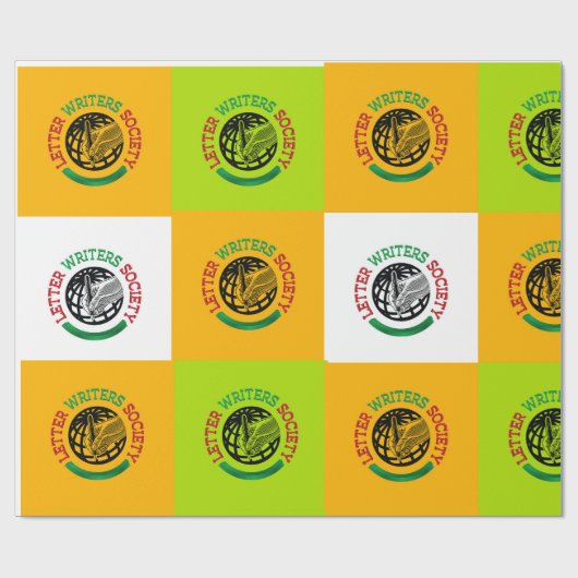 Brief Schrijvers Samenleving inpakpapier (Vlak)