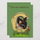 Brief Siamese-Capital-Monogram C Kaart (Voorkant / Achterkant)