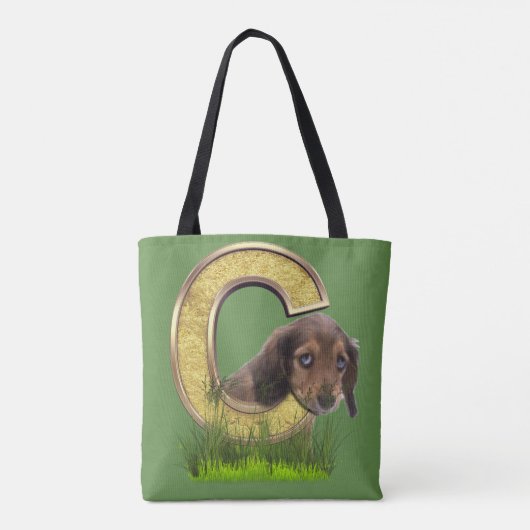 Brief Siamese-Capital-Monogram C Tote Bag (Achterkant)