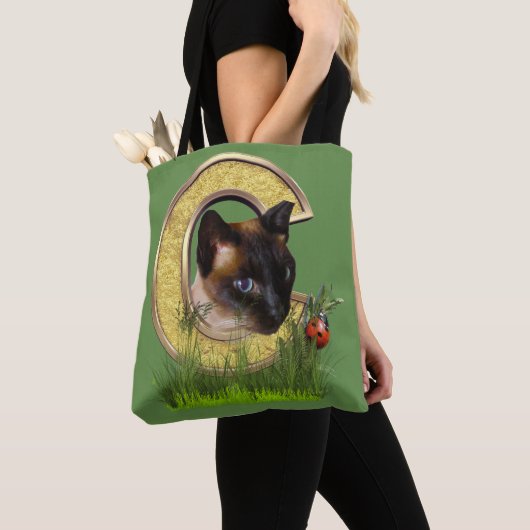Brief Siamese-Capital-Monogram C Tote Bag (Dichtbij)