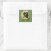 Brief Siamese-Capital-Monogram C Vierkante Sticker (Tas)