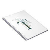 Brief T Eucalyptus en Gold Monogramed Notitieboek (Rechterzijde)