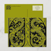 Brief T met DragonsPostcard Briefkaart (Voorkant / Achterkant)