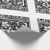 Brief T Middeleeuws Monogram Art Nouveau Cadeaupapier (Hoek)