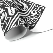 Brief T Middeleeuws Monogram Art Nouveau Cadeaupapier (Rol Hoek)