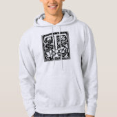 Brief T Middeleeuws Monogram Art Nouveau Hoodie (Voorkant)