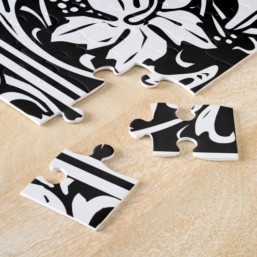 Brief T Middeleeuws Monogram Art Nouveau Legpuzzel (Zijkant)