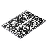 Brief T Middeleeuws Monogram Art Nouveau Notitieboek (Linkerzijde)