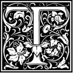 Brief T Middeleeuws Monogram Art Nouveau Staand Fotobeeldje<br><div class="desc">Dit initiaal T maakt deel uit van een complete serie van op hoesje William Morris geïnspireerde typografische initialen. De zwart-witte belettering is zeer decoratief, vormgegeven naar de fancy typografie van de middeleeuwen. Schattige en trendy, dit is een chique monogram T - letter T - swirly T . Pas dit monogram...</div>