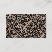 Brief T Middeleeuws Monogram Art Nouveau Visitekaartje (Achterkant)