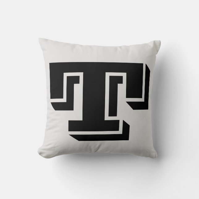 BRIEF T MONOGRAM PILLOW KUSSEN (Voorkant)