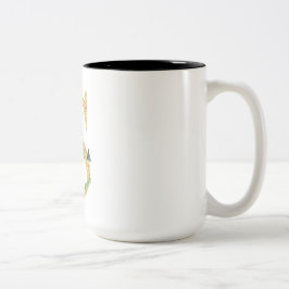 Brief Tweekleurige Koffiemok