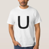 Brief U T-shirt (Voorkant)