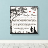 Brief uit de Hemel Canvas Afdruk (Insitu (Houten vloer))