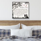 Brief uit de Hemel Canvas Afdruk (Insitu (Slaapkamer))