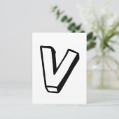 Brief V Briefkaart (Staand voorkant)