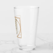BRIEF V MONOGRAM Beauful Wedding New Home Gift Glas (Links)
