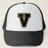 Brief "V" monogram Trucker Hat Trucker Pet (Voorkant)
